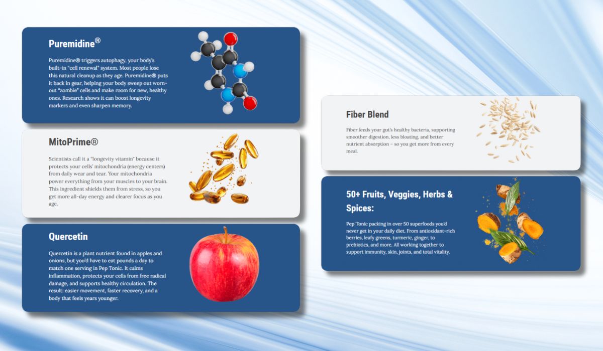 Pep Tonic Ingredients