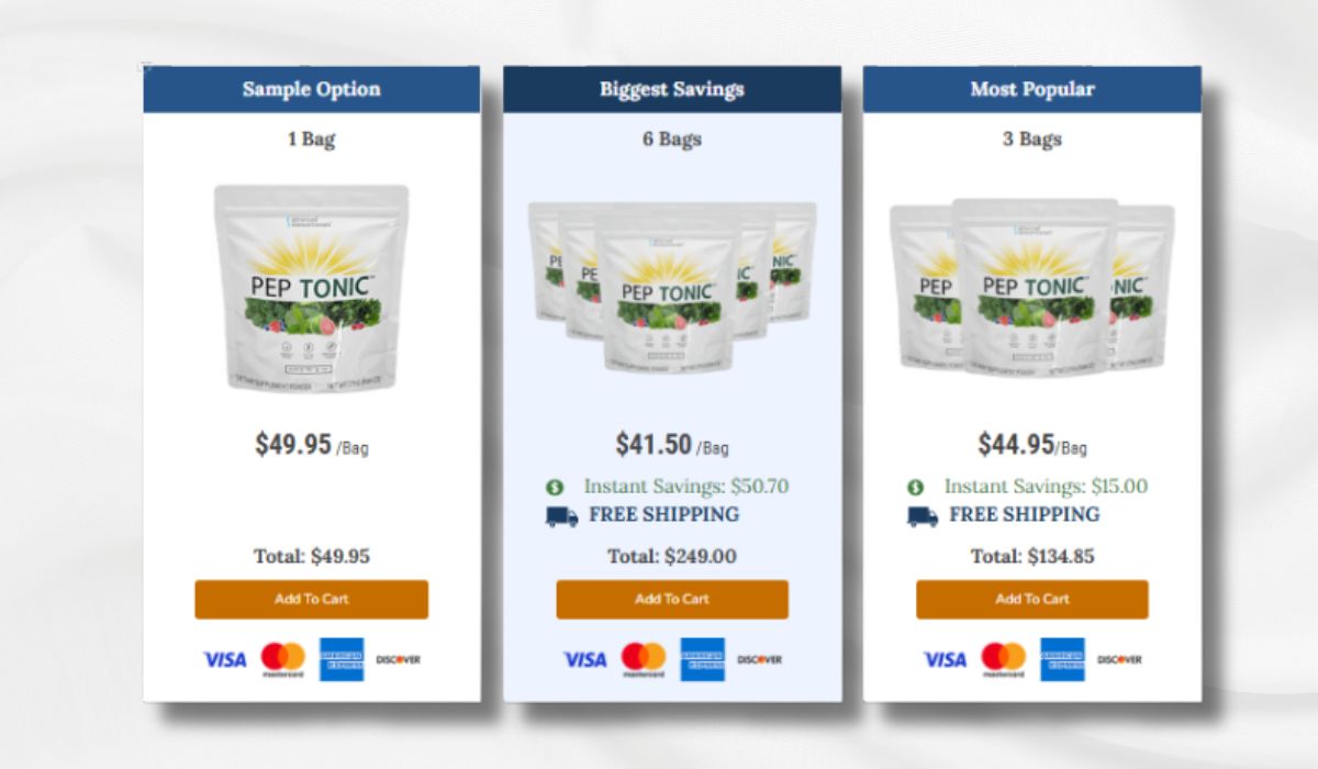 Pep Tonic Offers